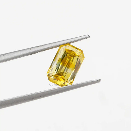 Yellow Criss Cut Lab Grown Diamond