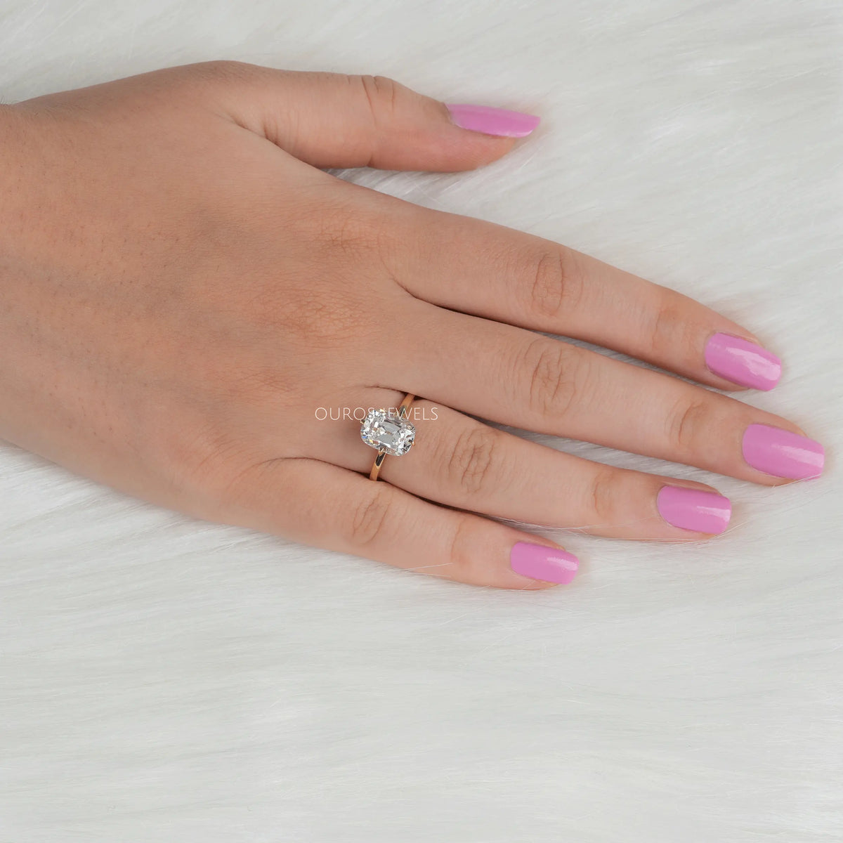 Old Mine Cushion Cut Solitaire Engagement Ring Rings