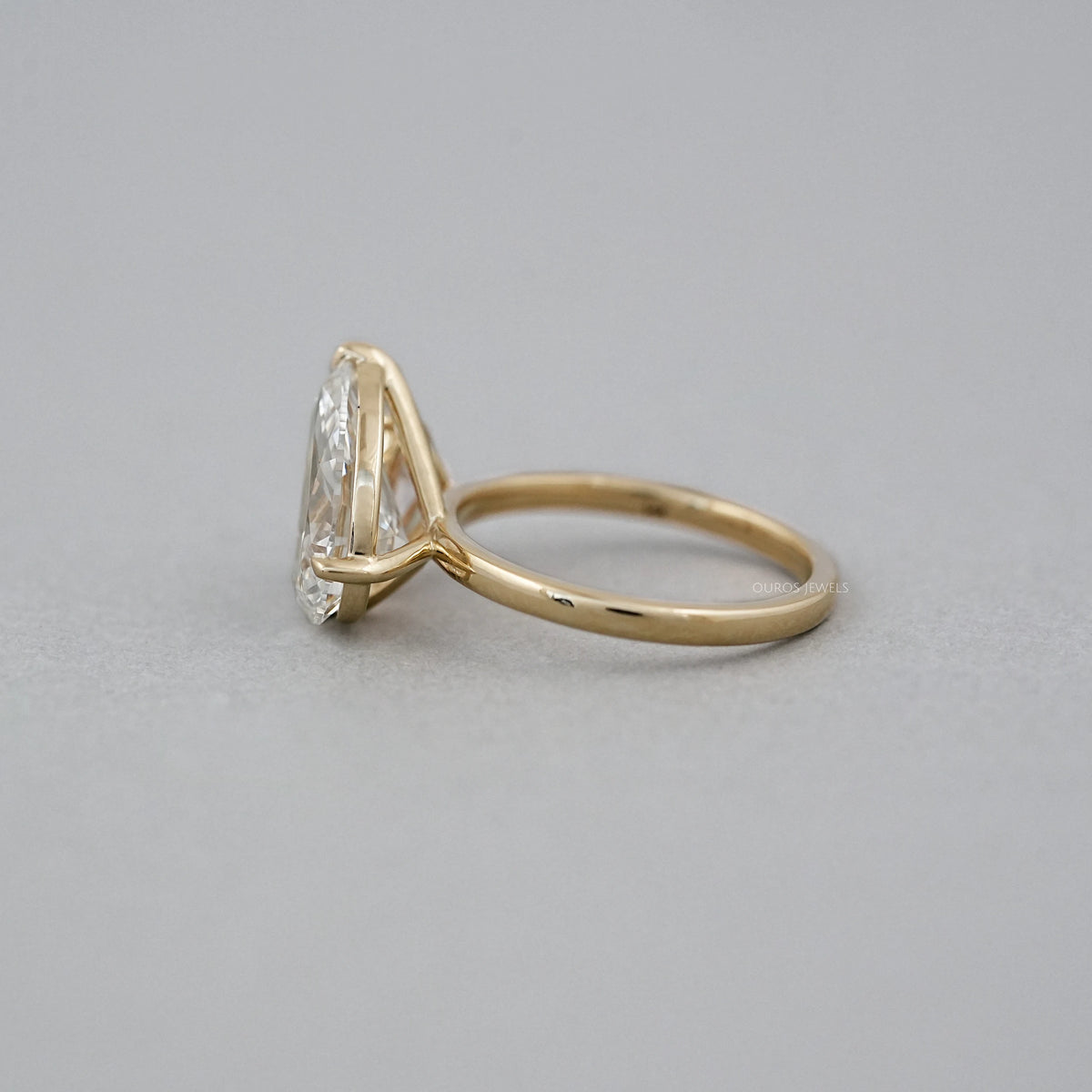 Pear Dual Lab-Grown Diamond Engagement Ring Ring