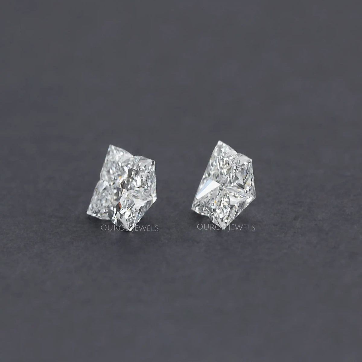 Antique Shape Lily Cut Lab Grown Diamond Pair Loose