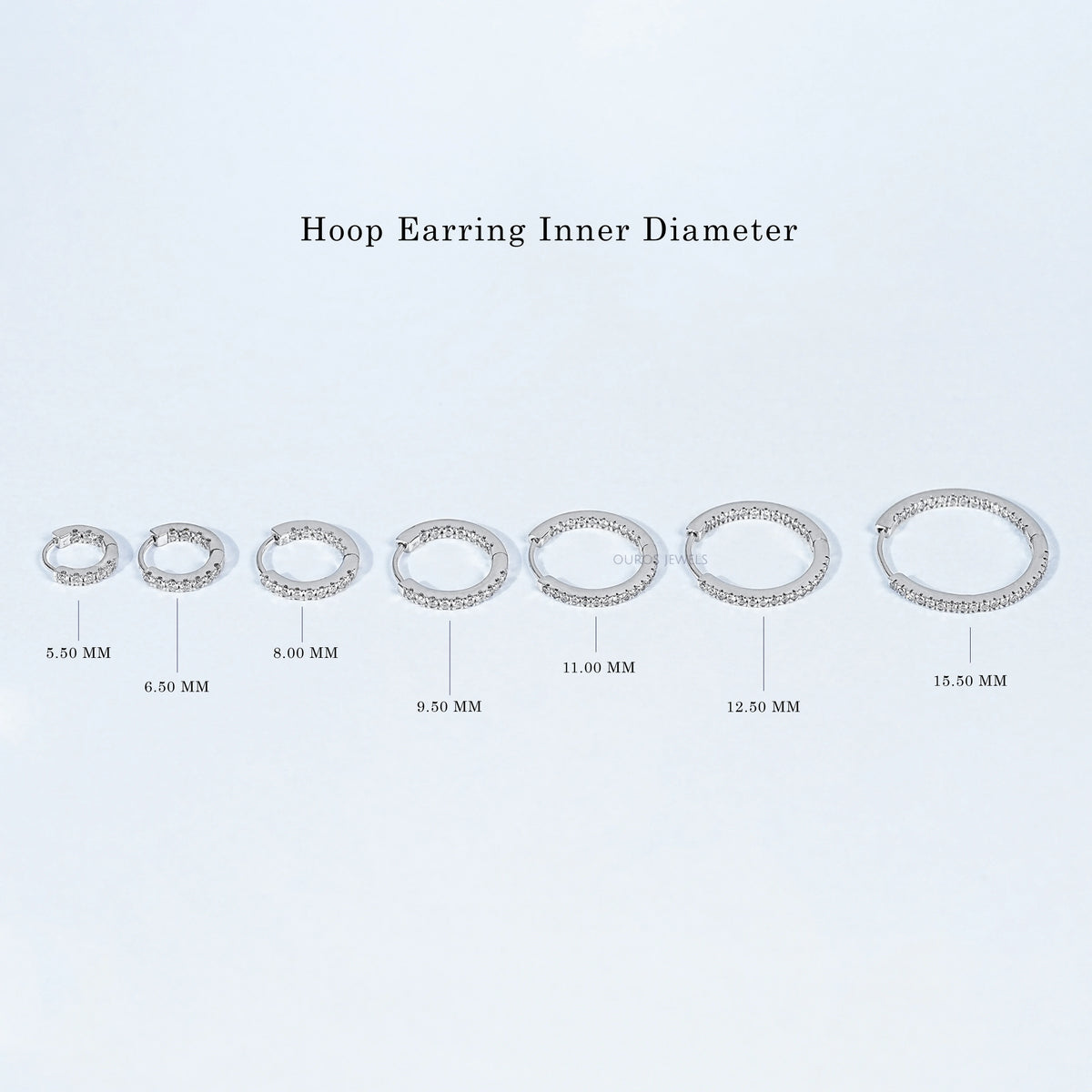Lab Grown Round Diamond Hoop Earrings Earring