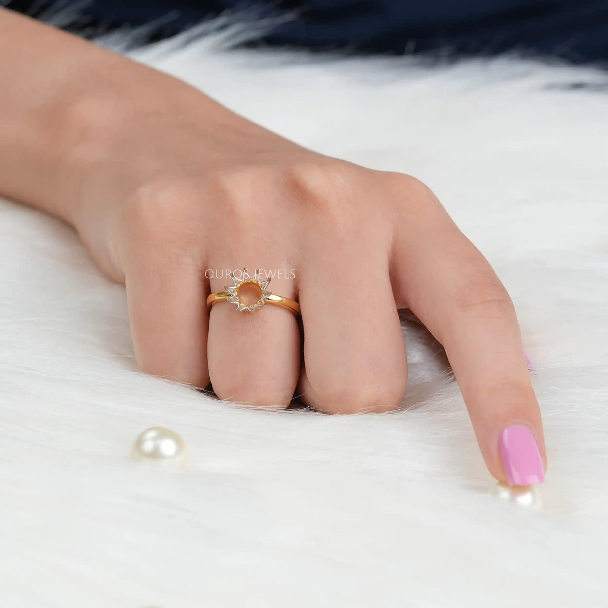 Semi Mount Solitaire Setting Ring