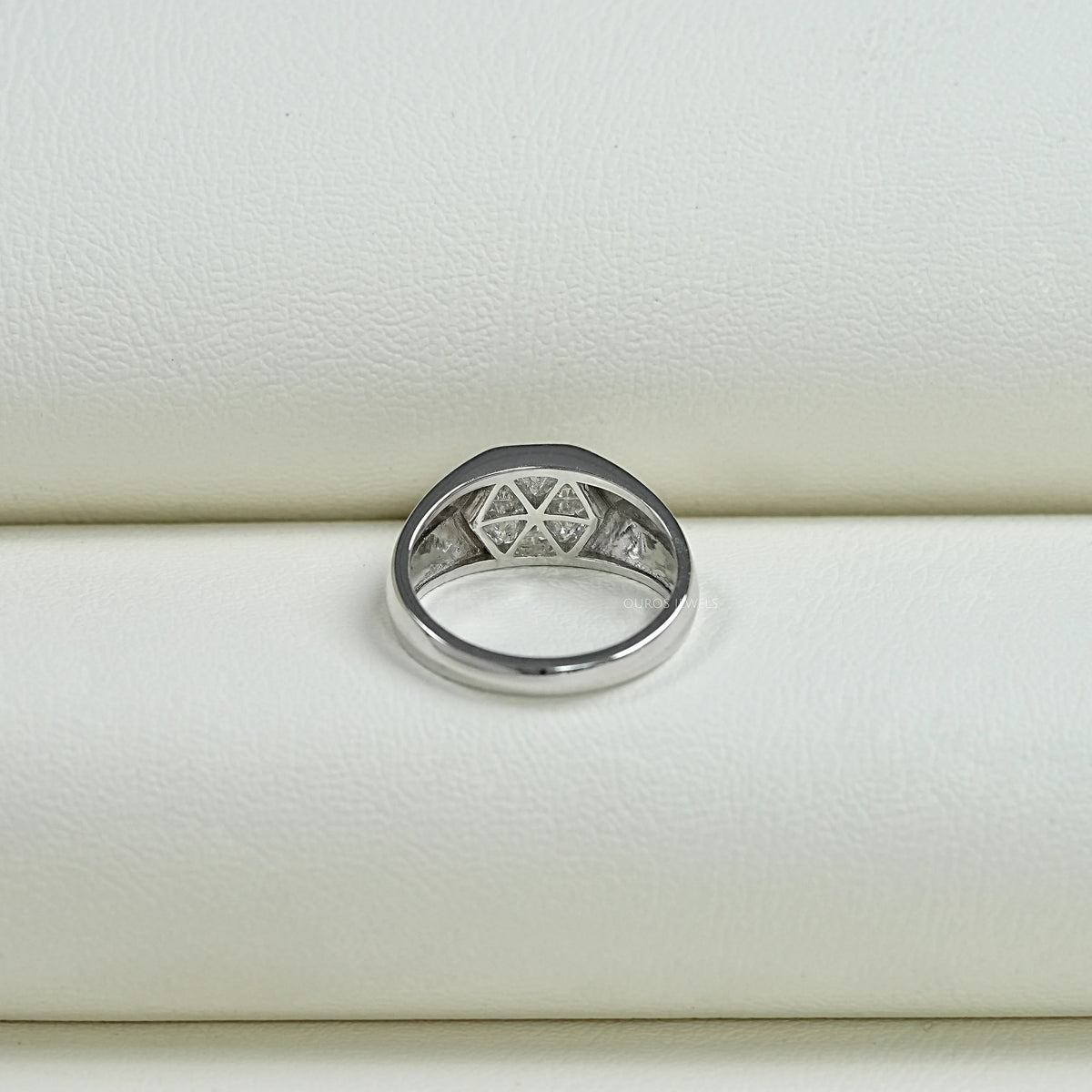 Triangle Lab Diamond Wedding Band