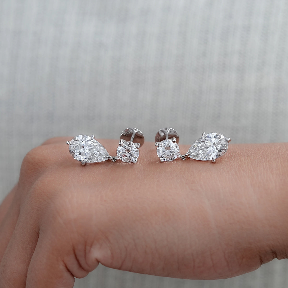Multi Shape Diamond Drop & Dangle Gold Earrings Earrings