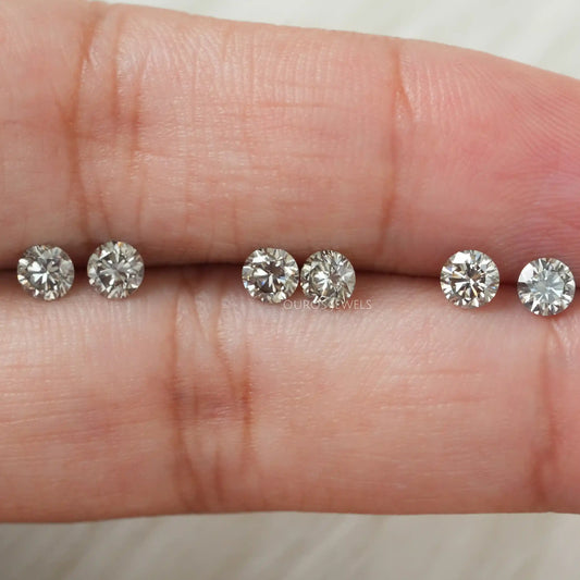Yellow Round Cut Lab Grown Diamond Loose
