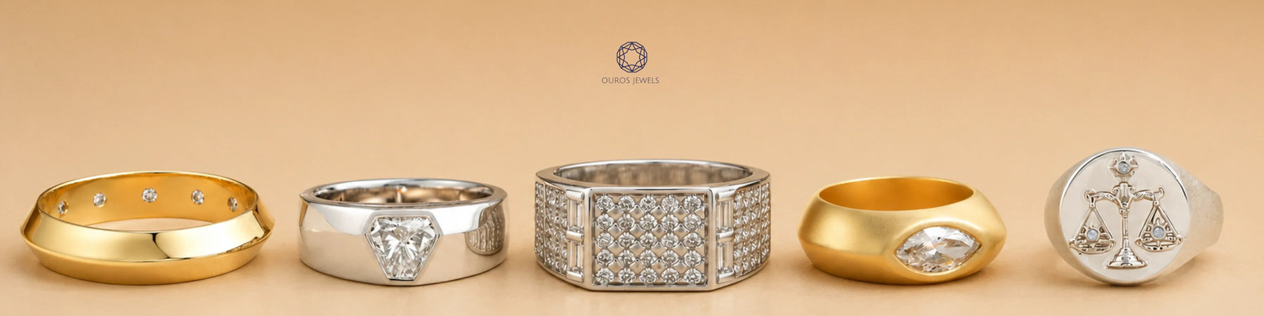 5 men's diamond pinky rings
