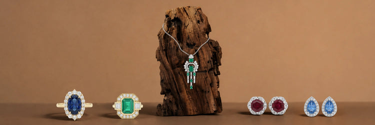 Lab Grown Gemstone Jewelry – Blue Sapphire, Green Emerald & Red Ruby Rings by Ouros Jewels