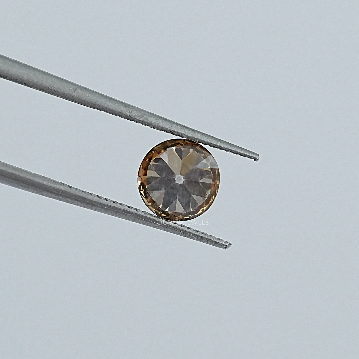 Old European Round Champagne Diamond Loose