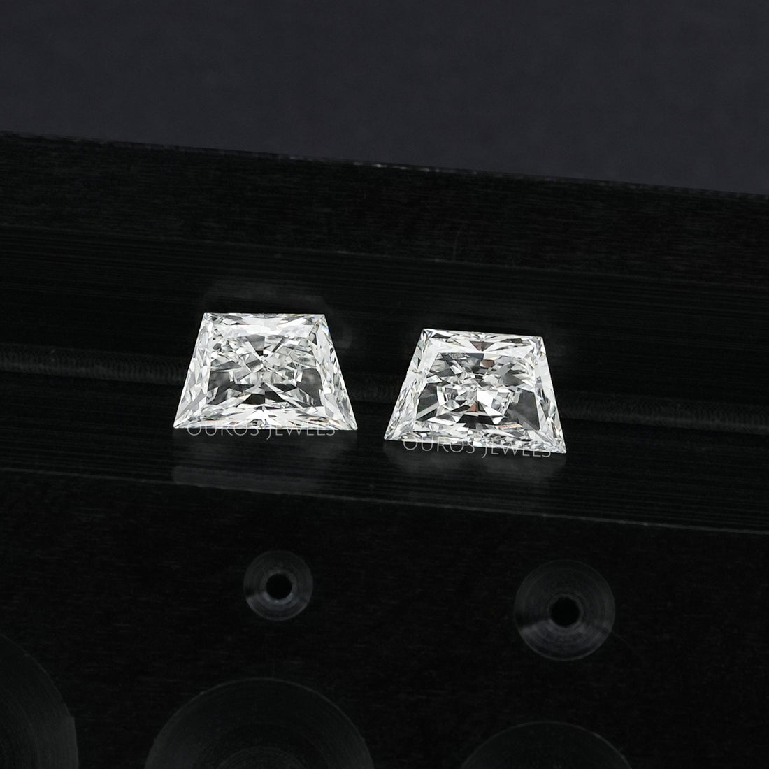 Trapezoid Brilliant Cut Matching Pair Diamond, 2.00 TCW Lab Grown Diamond, Lab Made Loose Diamond, CVD Diamond For Statement Jewelry Sample Items
