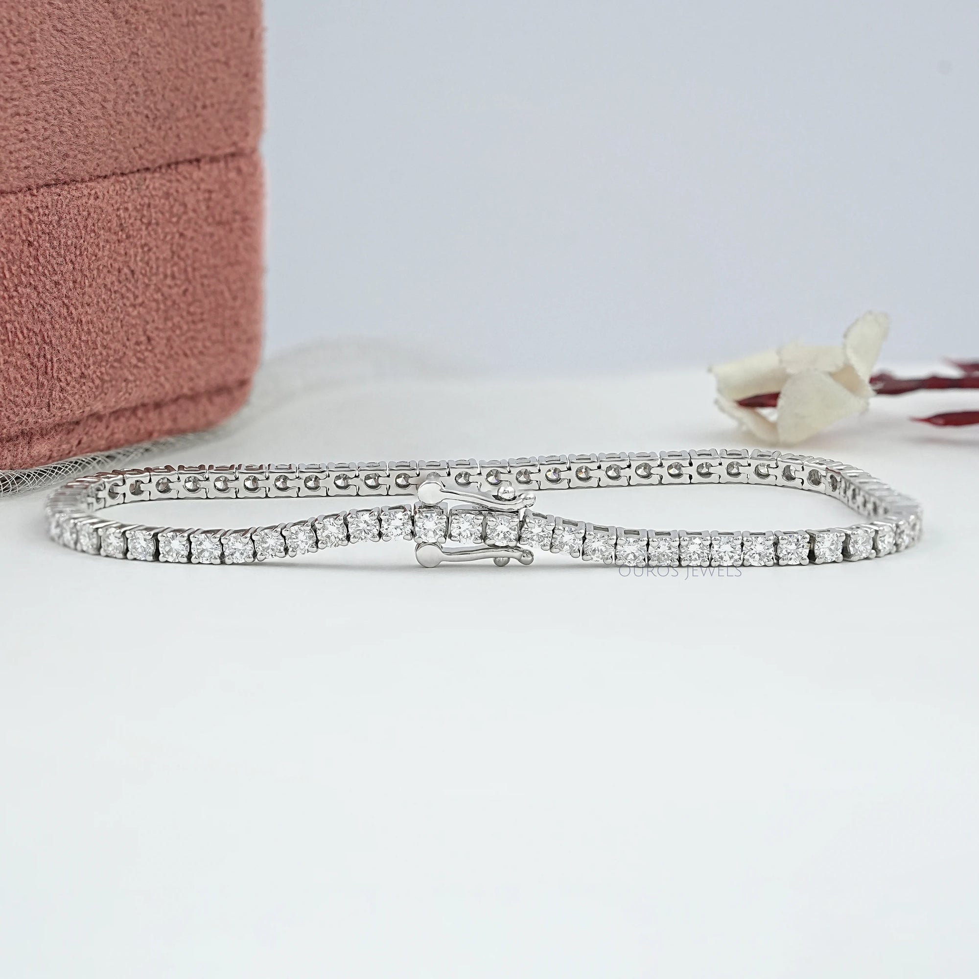 Round Cut Lab Diamond Tennis Bracelet Bracelet