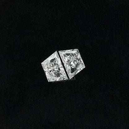 Trapezoid Brilliant Cut Matching Pair Diamond, 2.00 TCW Lab Grown Diamond, Lab Made Loose Diamond, CVD Diamond For Statement Jewelry Sample Items
