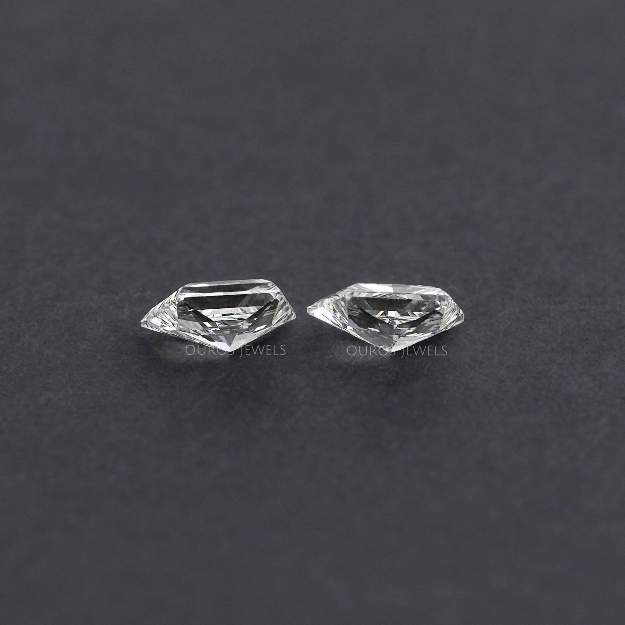 Trapezoid Brilliant Cut Matching Pair Diamond, 2.00 TCW Lab Grown Diamond, Lab Made Loose Diamond, CVD Diamond For Statement Jewelry Sample Items
