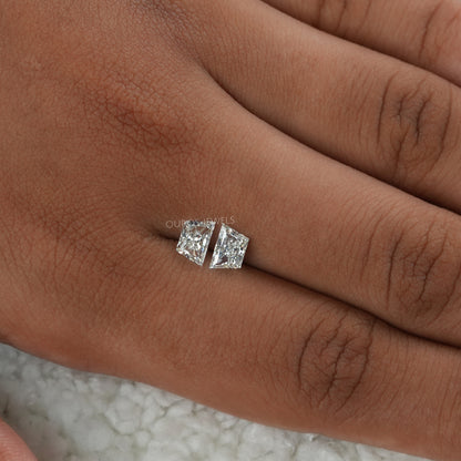 Trapezoid Brilliant Cut Matching Pair Diamond, 2.00 TCW Lab Grown Diamond, Lab Made Loose Diamond, CVD Diamond For Statement Jewelry Sample Items