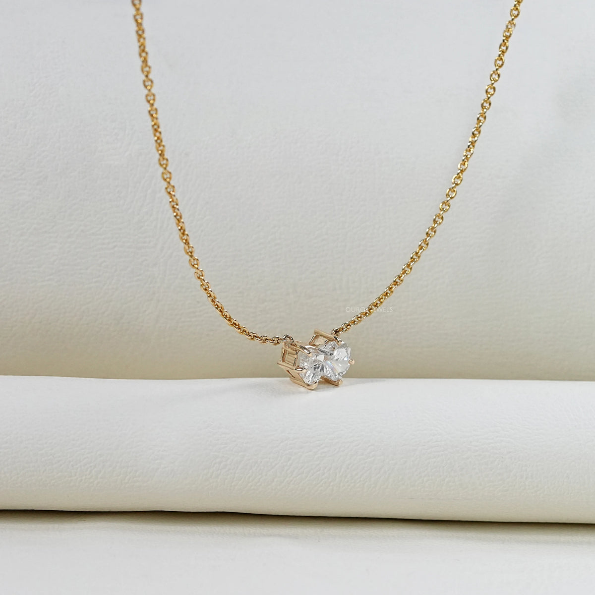 Antique Pomeranian Diamond Bezel Set Solitaire Pendant