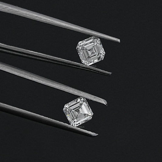 Asscher Cut Loose Lab Diamond Pair Loose