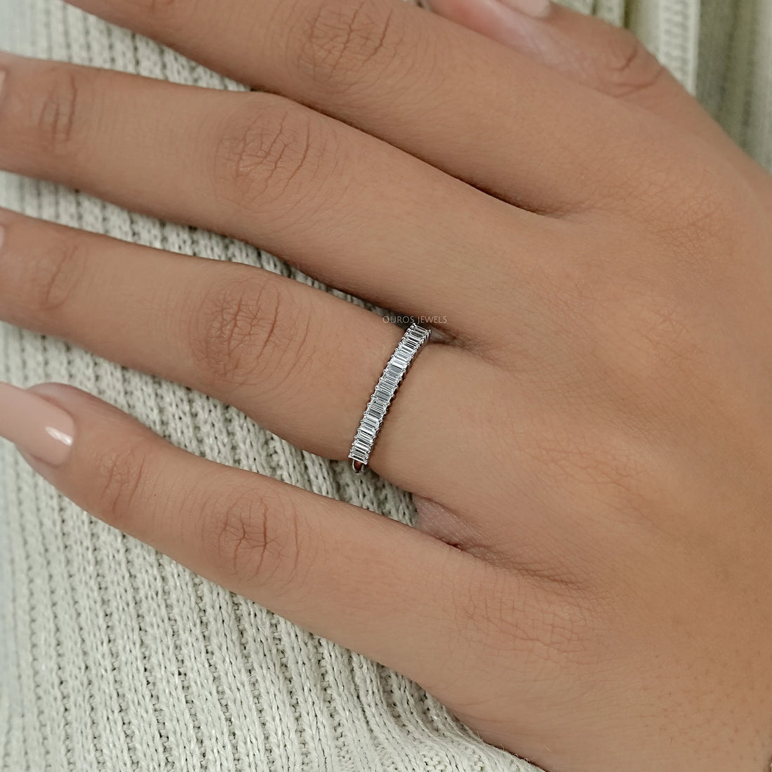 Baguette Cut Diamond Wedding Band Ring