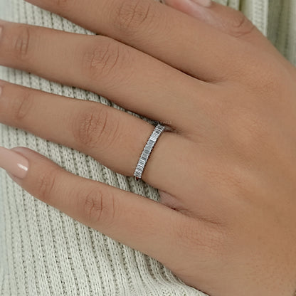 Baguette Cut Diamond Wedding Band Ring