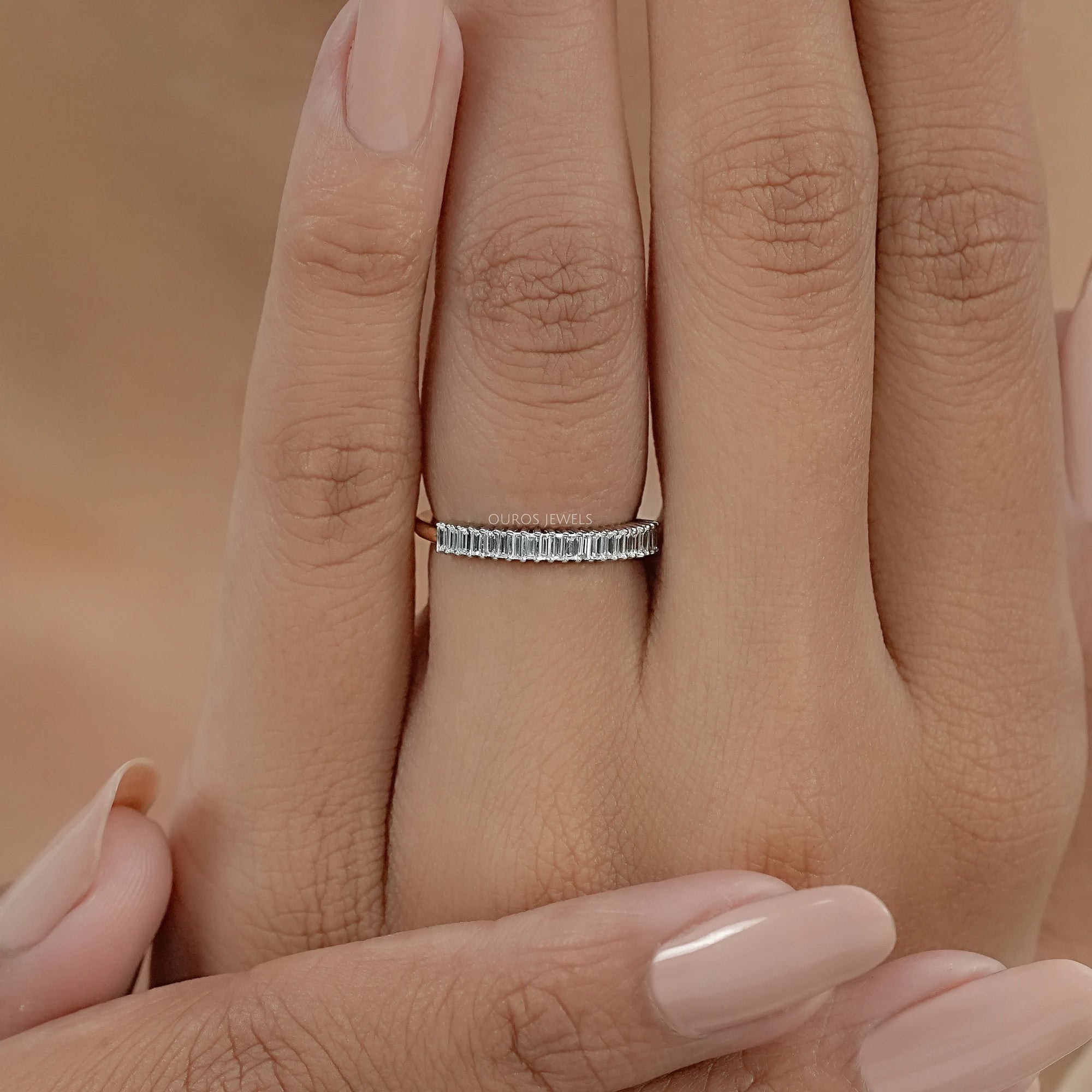 Baguette Cut Diamond Wedding Band Ring