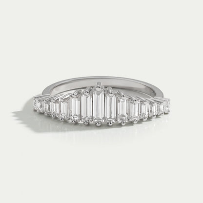Baguette Cut Diamond Wedding Ring Rings