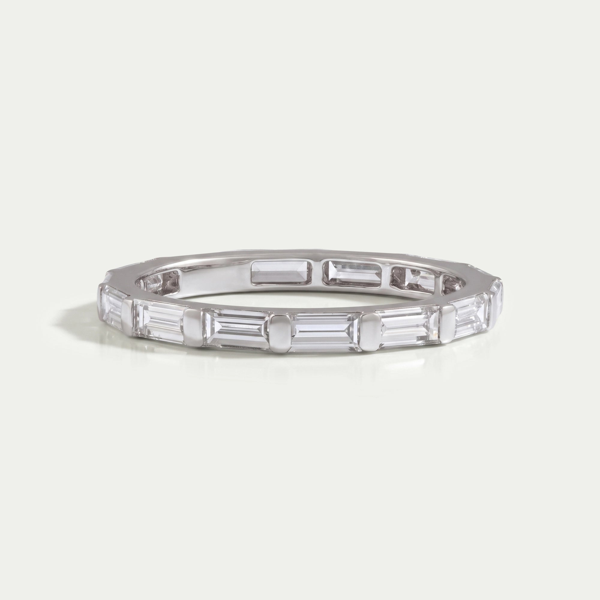 Baguette Cut Lab Grown Diamond Full Eternity Band