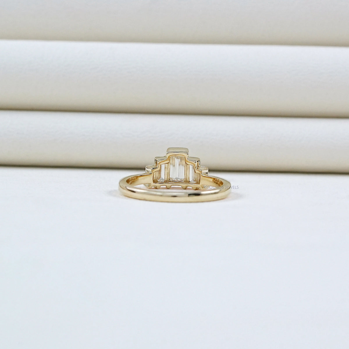 Baguette Cut Lab Grown Diamond Wedding Ring