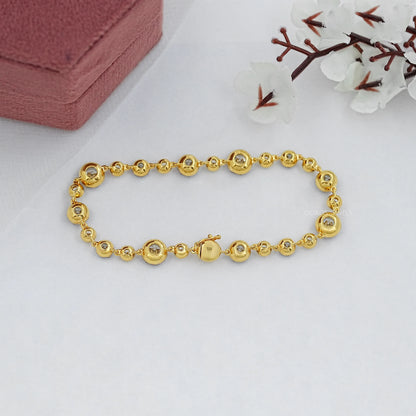 OEC Round Lab Diamond Black Coated Bracelet Bracelet
