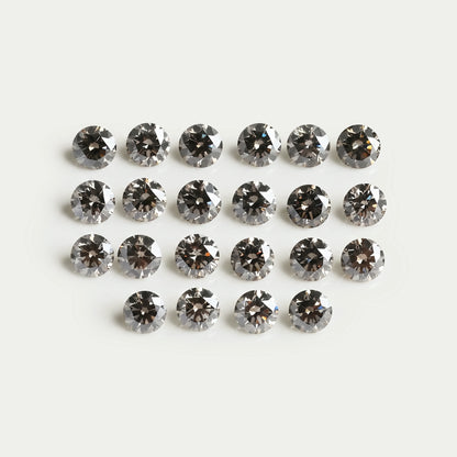 Black Round Cut Lab Grown Diamond Loose