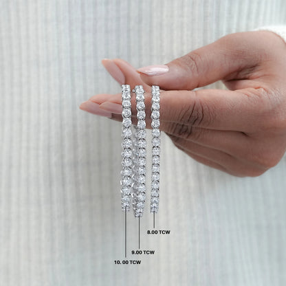 Round Shape Lab Grown Diamond Bracelet with 8.00 | 9.00 | 10.00 TCW Bracelet