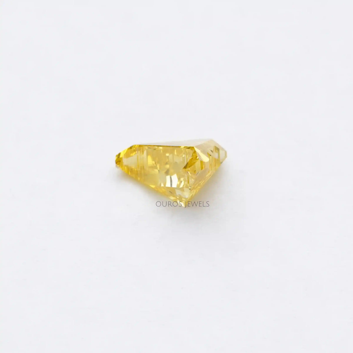 Yellow Bull Cut Lab Grown Diamond