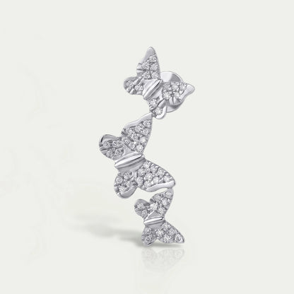 Butterfly Cut Lab Grown Diamond Drop Earrings