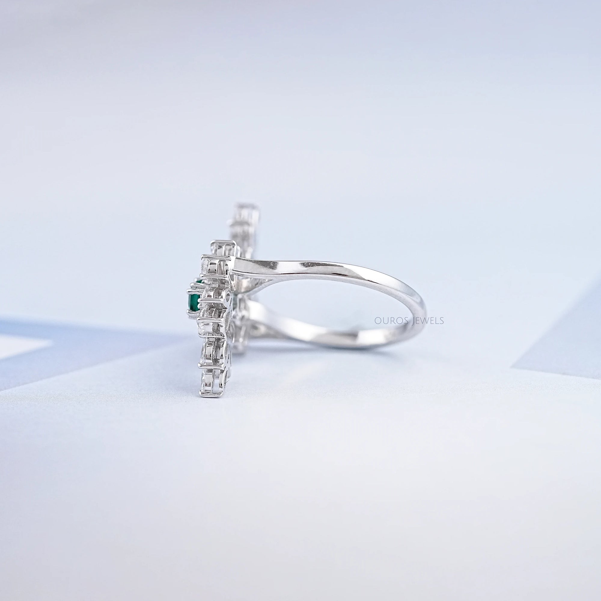 Multi Shape Lab Diamond Bypass Ring