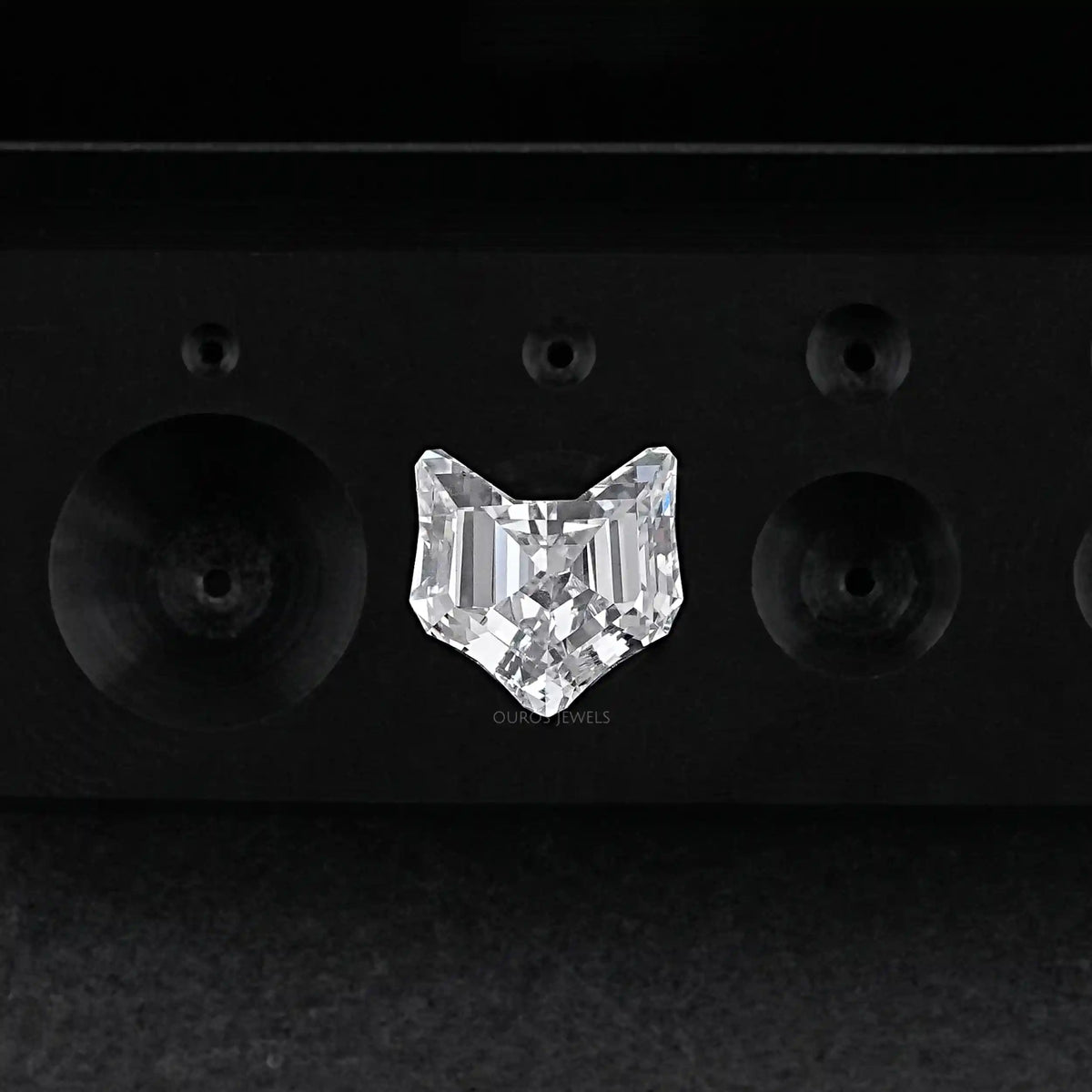 Antique Shape Cat Face Cut Lab Grown Diamond Loose