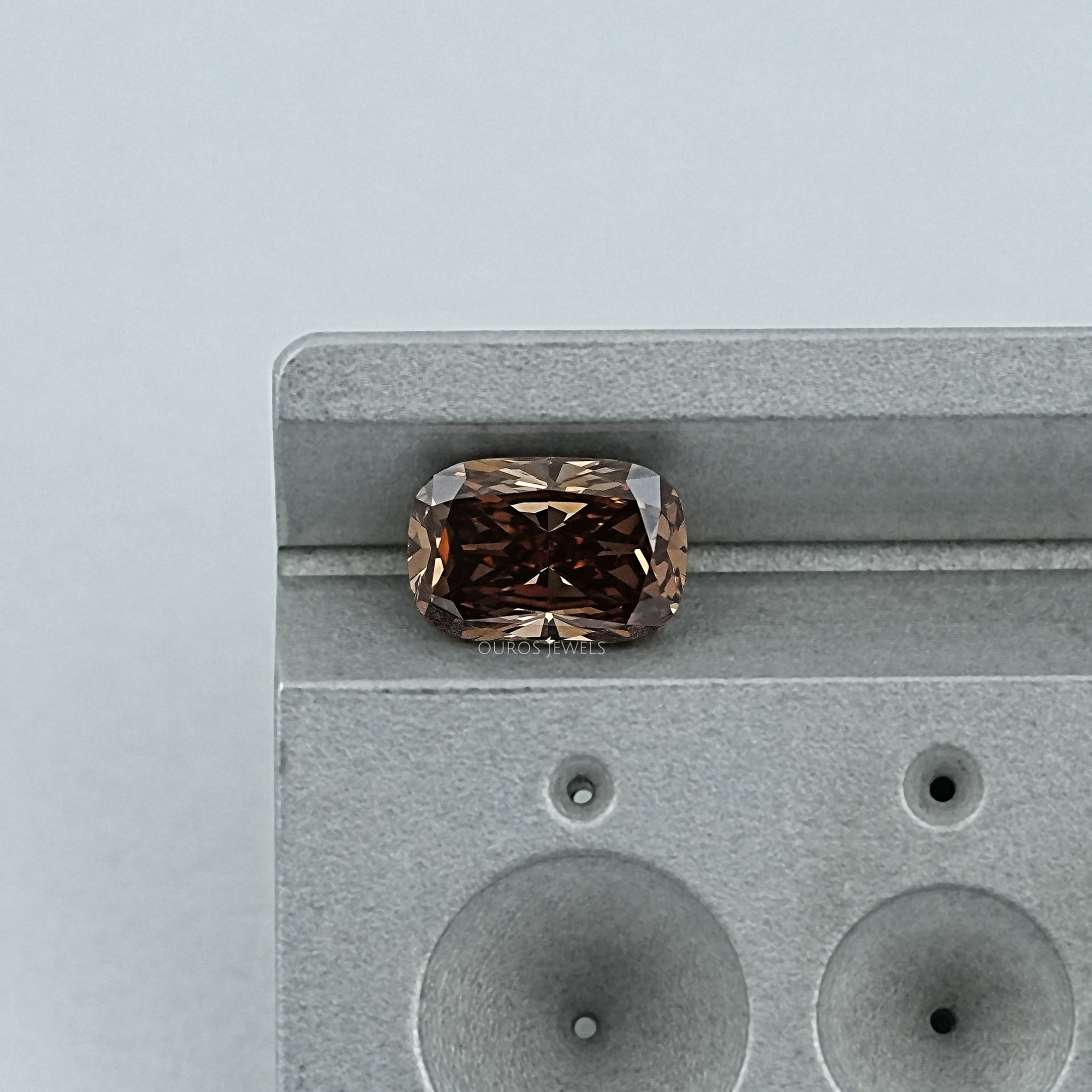 Champagne Elongated Cushion Cut Loose Loose
