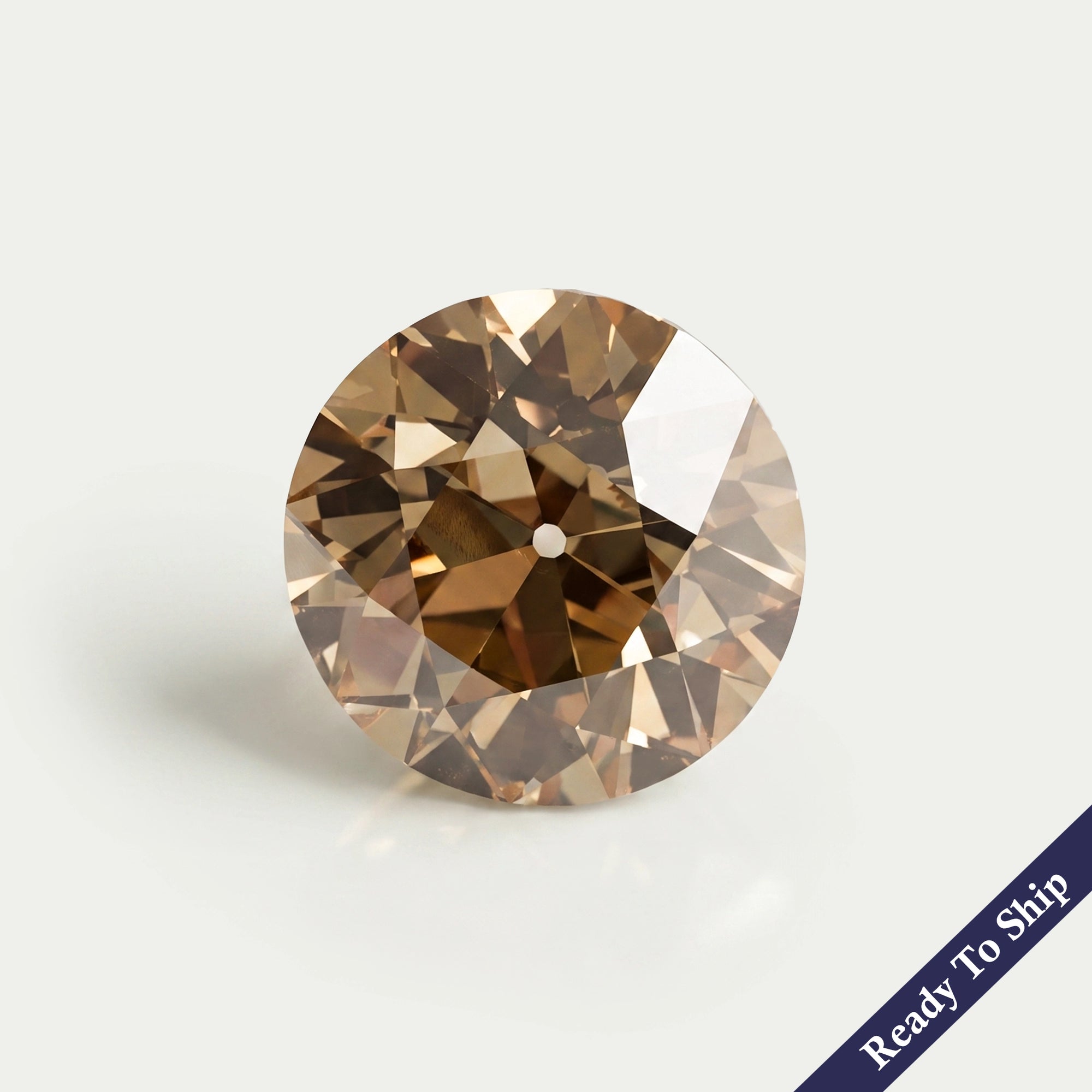Champagne Old European Cut Round Lab Dimaond Loose