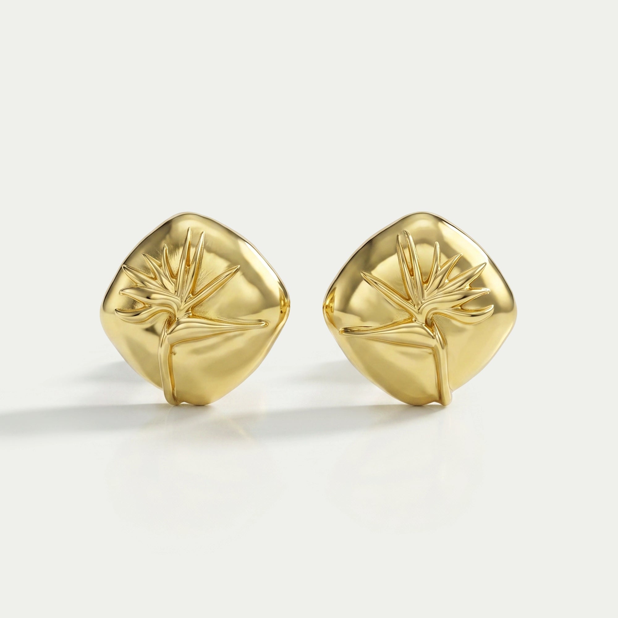 Yellow Gold Cufflink For Men's