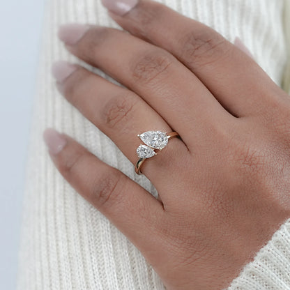 Two Pear Diamond Toi Et Moi Ring Ring