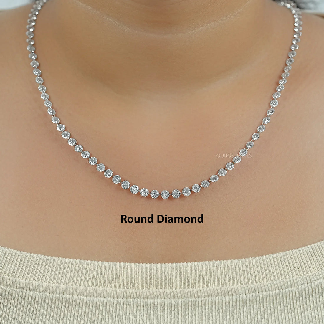 Drill Lab Diamond Tennis Necklace Necklaces