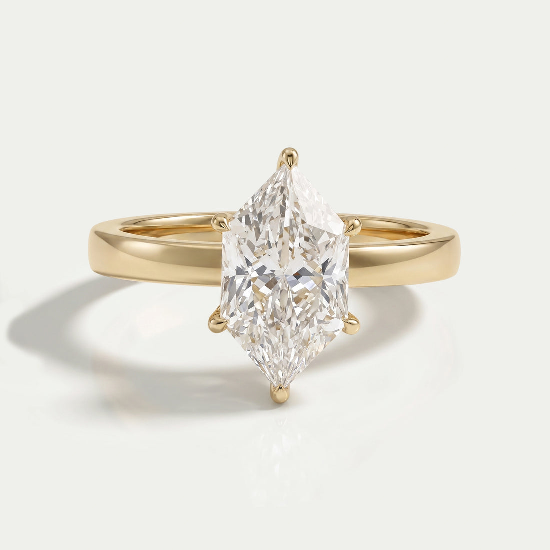 Dutch Marquise Lab Diamond Hidden Halo Engagement Ring Rings