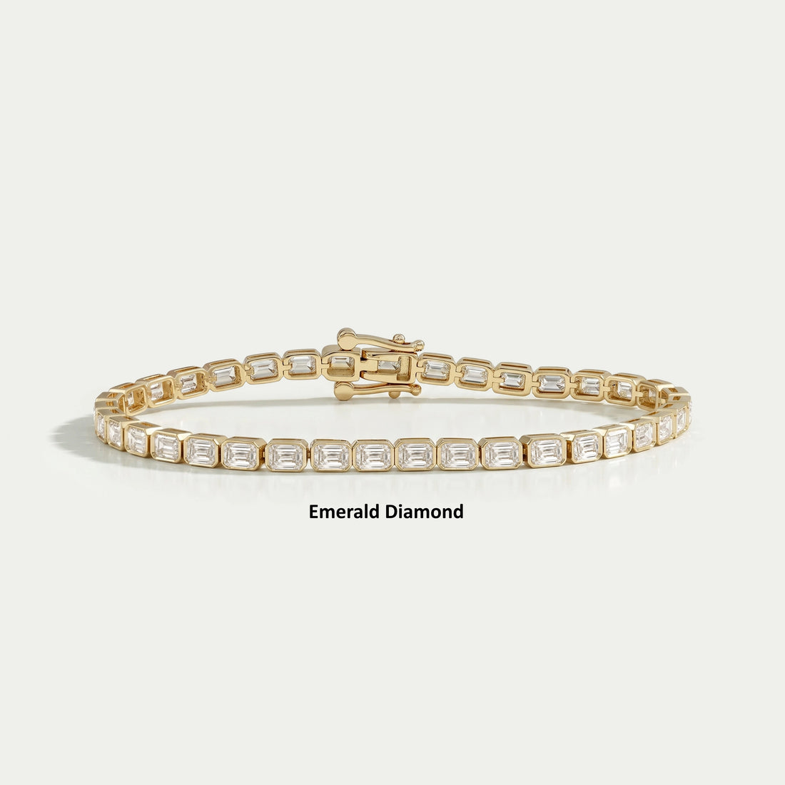 East West Lab Diamond Bezel Set Tennis Bracelet Bracelet