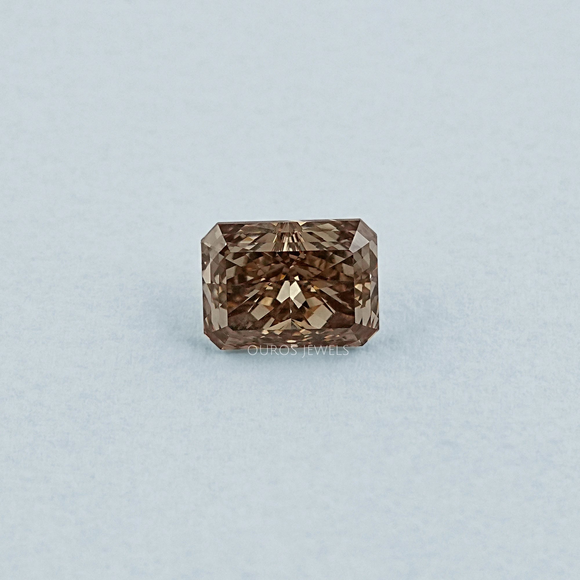 Radiant Cut Yellow Diamond 3.45 Carat Rose Cut