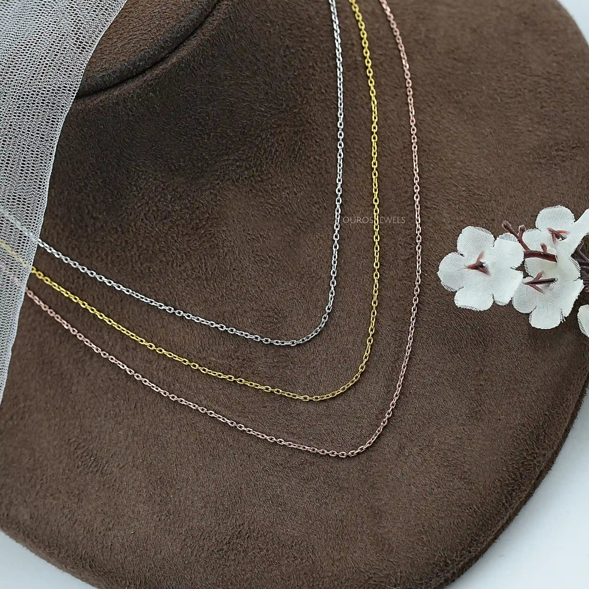 Dainty Flat Cable Chain Necklaces