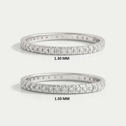 Lab Grown Diamond Eternity Ring With Round Cut