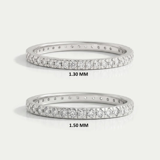 Lab Grown Diamond Eternity Ring With Round Cut
