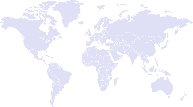 World map with store locations tablet/mobile