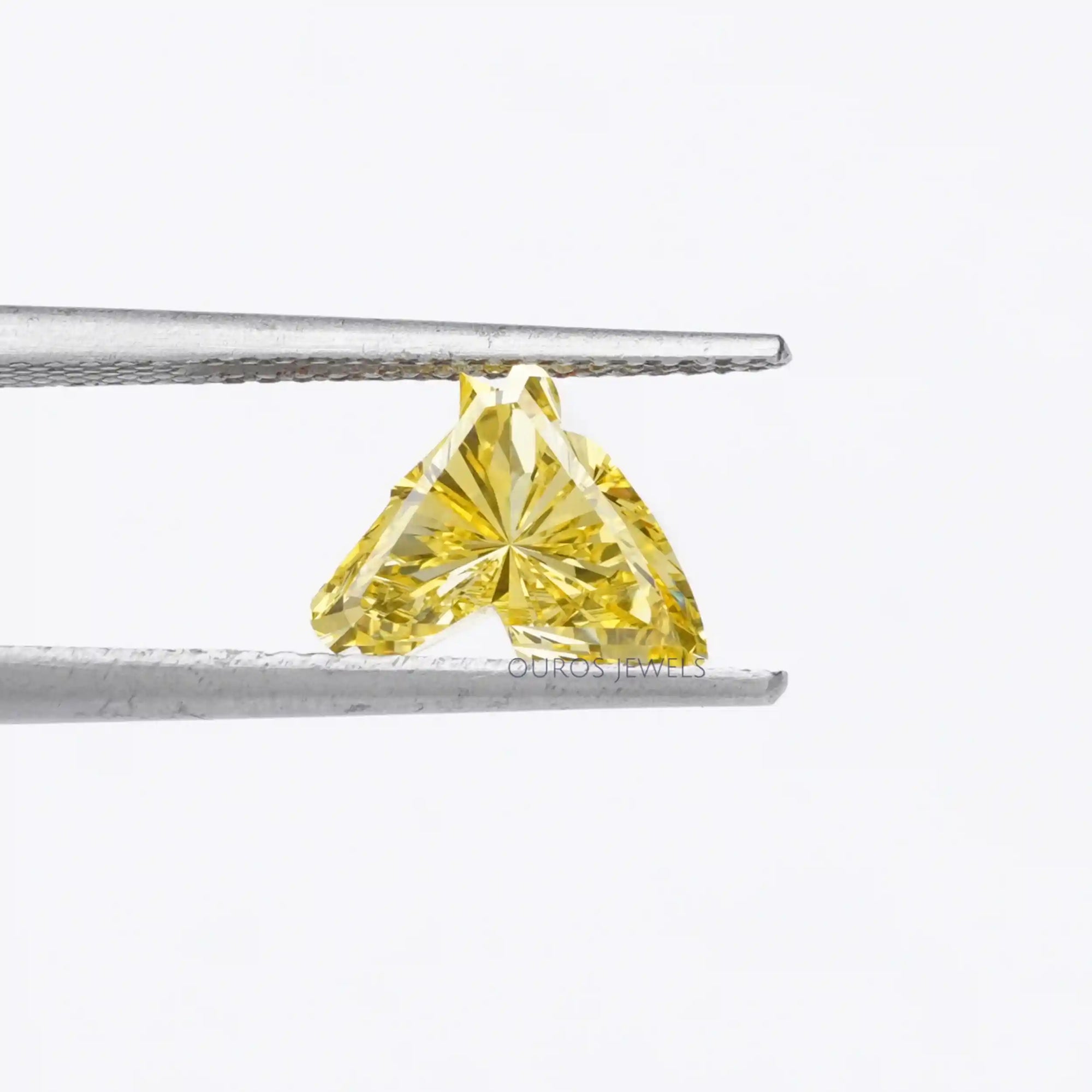 Yellow Horse Cut Lab Grown Diamond