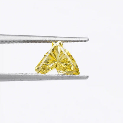 Yellow Horse Cut Lab Grown Diamond