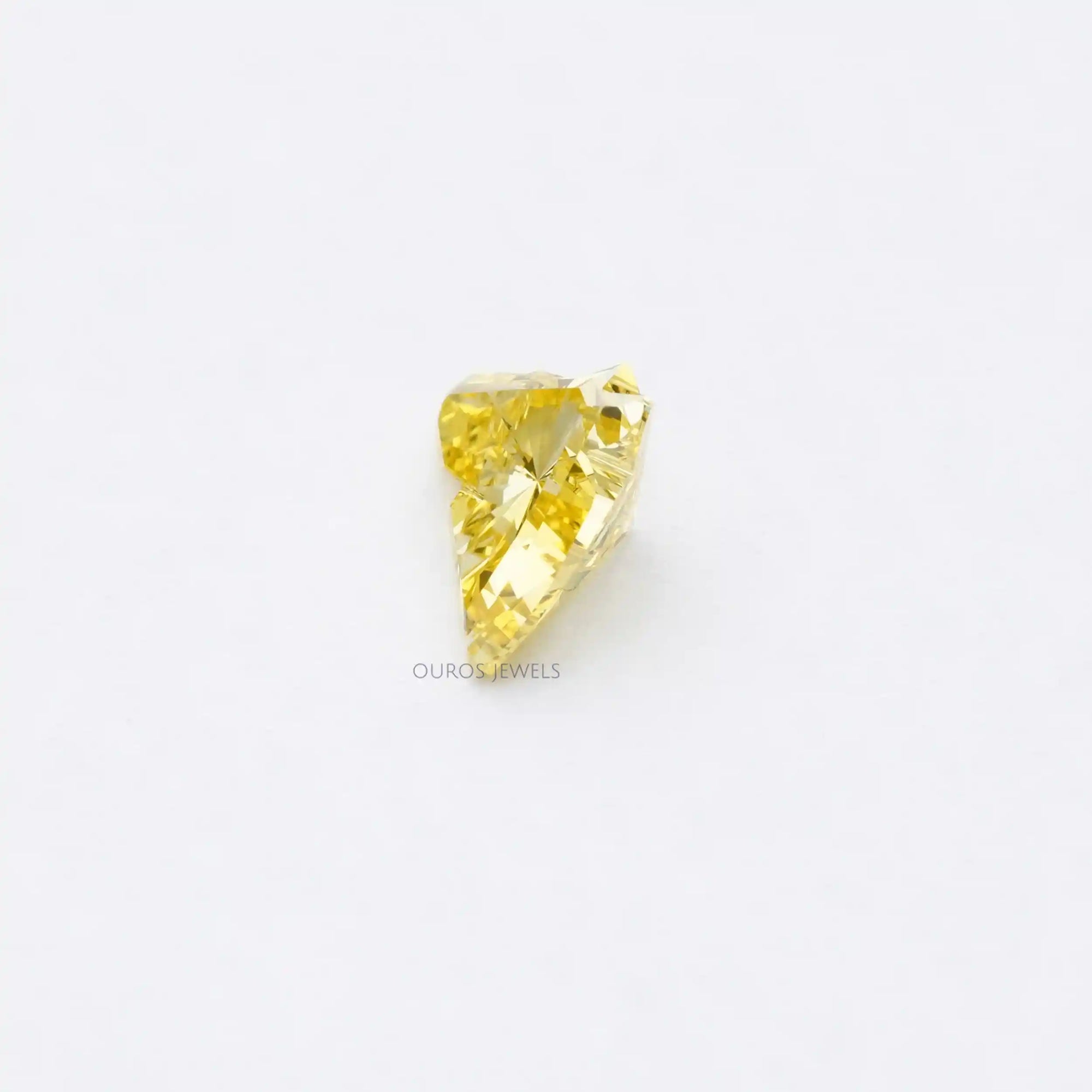 Yellow Horse Cut Lab Grown Diamond
