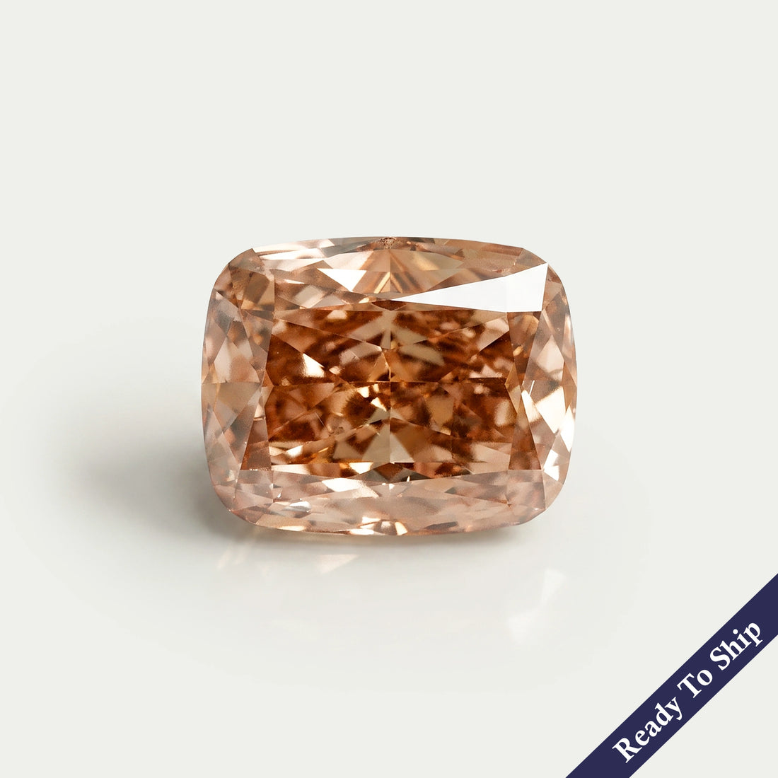 Cushion Cut Lab Diamond Champagne Loose Loose