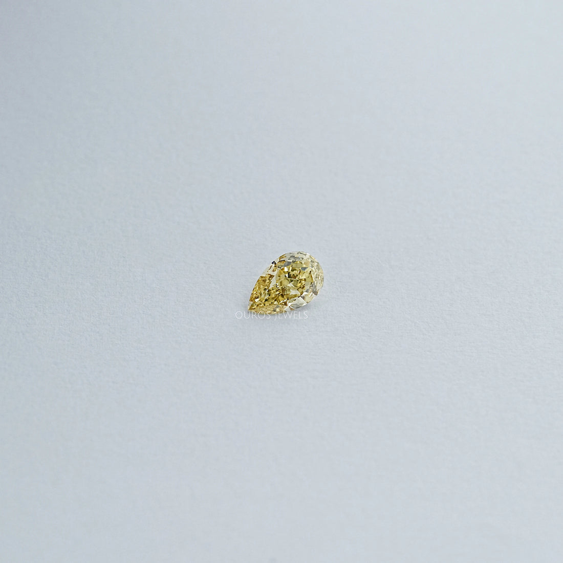Vivid Yellow Pear Lab Grown Loose Diamond Loose
