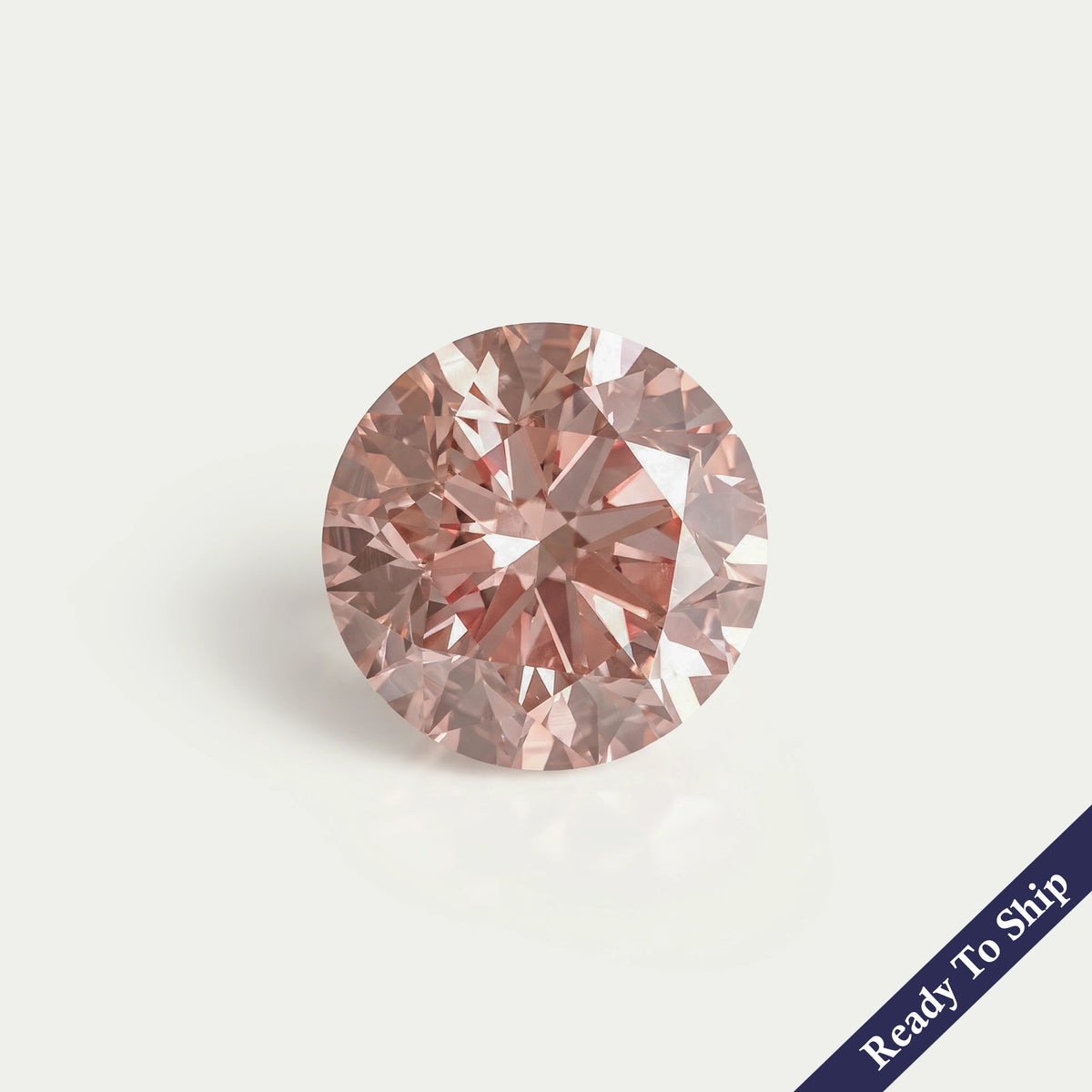 Lab Grown Pink Round Diamond Loose